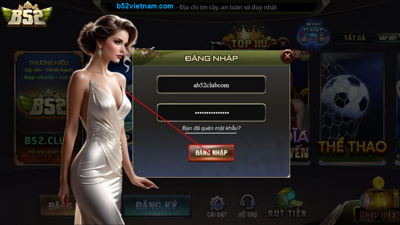 Đăng nhập B52 CLUB